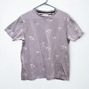 CACTUS MAN RICKY SINGH Purple Palm Tree Graphic T-Shirt Size‎ S